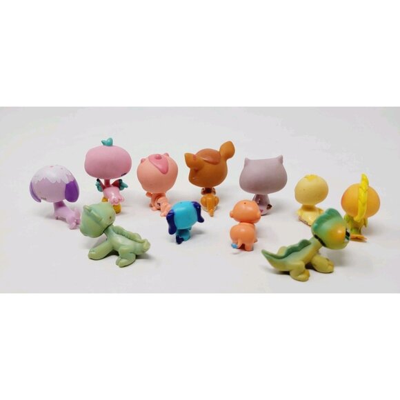 Littlest Pet Shop LPS Lot Of 11 Assorted Mixed Animals Pets Hasbro - Picture 2 of 6